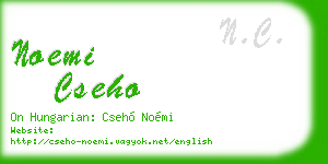 noemi cseho business card