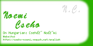 noemi cseho business card